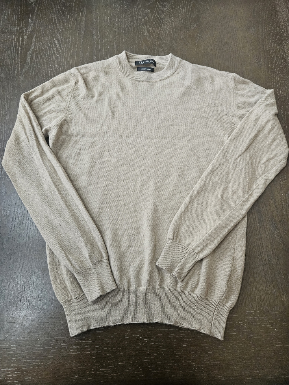 Maglificio Bartolini Cashmere Blend Sweater L Beige Made in Italy